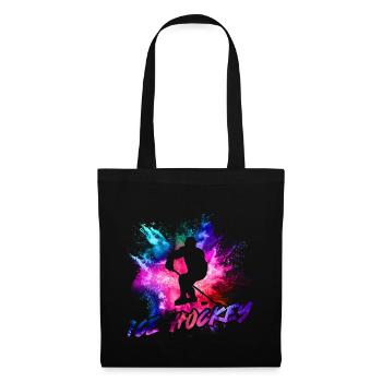 hockey sur glace - Sac en tissu - noir - Devant