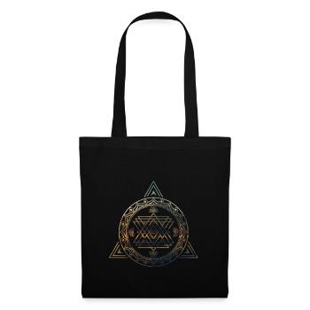 sacred illuminated geometry - Tote Bag - black - Front