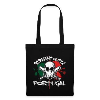 État du pavillon portugais - Sac en tissu - noir - Devant