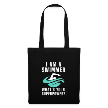 Schwimmer - Stoffbeutel - Schwarz - Vorne