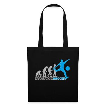 Football, joueur de football, soccer, évolution - Sac en tissu - noir - Devant