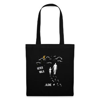 Père et fils never walk alone - Sac en tissu - noir - Devant