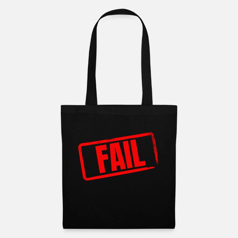 FAIL - Stoffbeutel - Schwarz