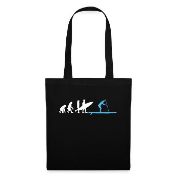 Stand Up Paddle Paddling SUP Evolution - Tote Bag - black - Front