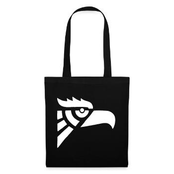 Tête d'aigle blanc aztèque - Sac en tissu - noir - Devant