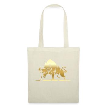 Taureau / Wall Street Haussier / Bourse / Lambo - Sac en tissu - nature - Devant