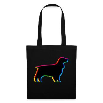 CMYK English Cocker Spaniel - Stoffbeutel - Schwarz - Vorne