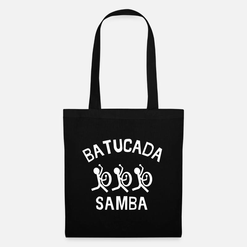 Batucada, Samba, Rio, Perkussion - Stoffbeutel - Schwarz