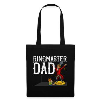 Circus Birthday Party Papa Theme Ringmaster - Tote Bag - black - Front