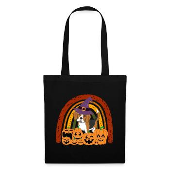 Mignon Beagle Halloween Costume Chien - Sac en tissu - noir - Devant