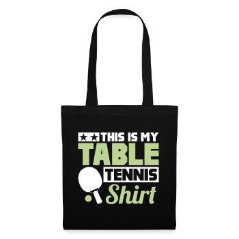 C’est mon tennis de table - Sac en tissu - noir - Devant
