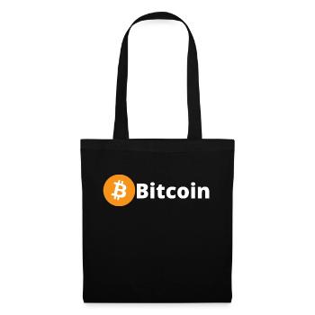 Bitcoin (Bitcoin) - Stoffbeutel - Schwarz - Vorne