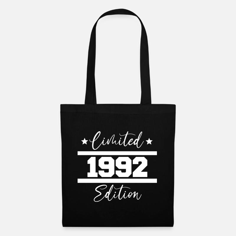 Limited Edition Geboren 1992 30. Geburtstag Idee - Stoffbeutel - Schwarz