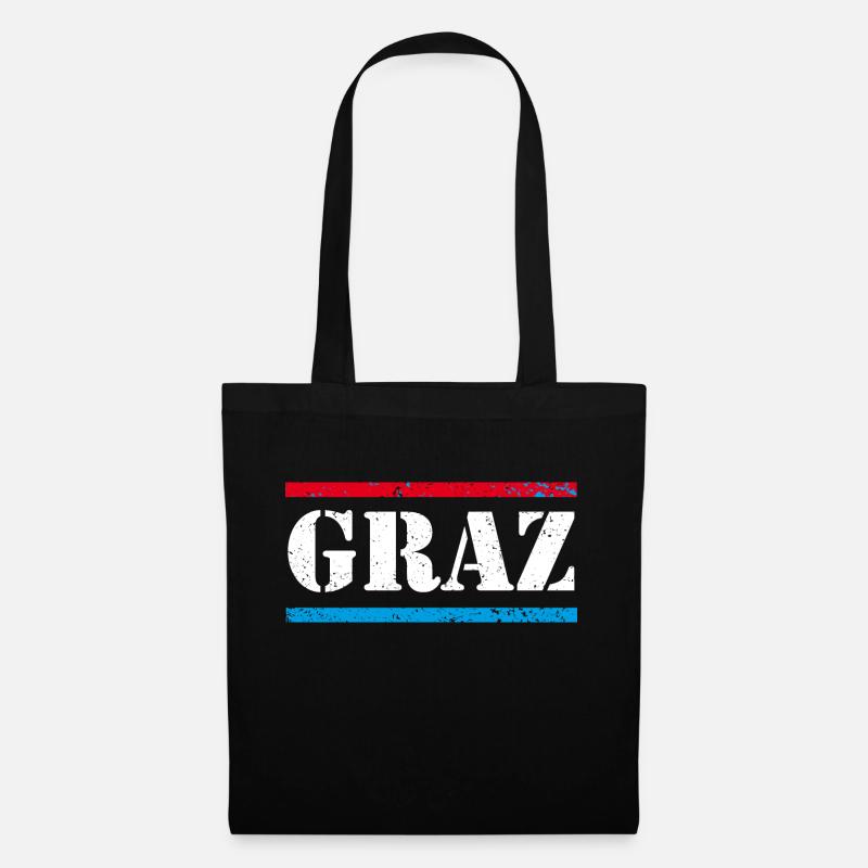 Graz - Stoffbeutel - Schwarz