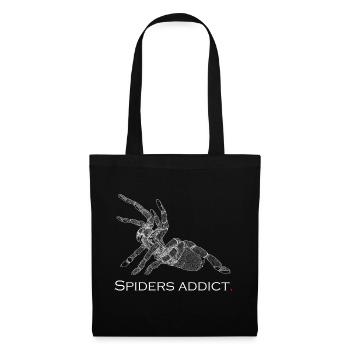 Spiders addict - Sac en tissu - noir - Devant