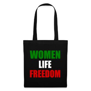 Women life freedom - Sac en tissu - noir - Devant