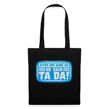Après que Dieu m’ait fait - Sac en tissu - noir - Devant