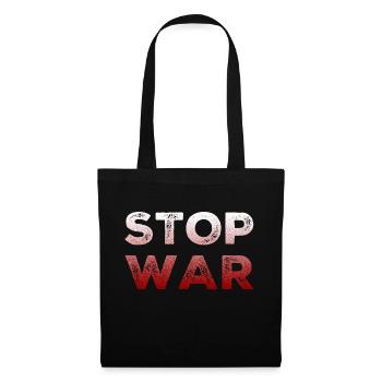 Arrêtez la guerre - Sac en tissu - noir - Devant
