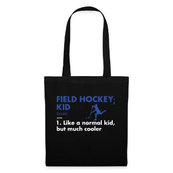 Sport Enfant Définition Hockey sur gazon - Sac en tissu - noir - Devant