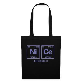 NICE (periodically) - Funny sayings - Tote Bag - black - Front