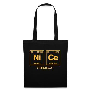 NICE (periodically) - Funny sayings - Tote Bag - black - Front