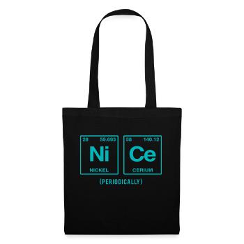 NICE (periodically) - Funny sayings - Tote Bag - black - Front