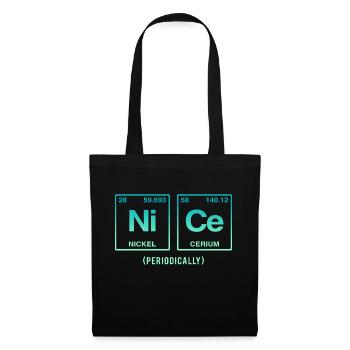 NICE with elements of the periodic table - Tote Bag - black - Front