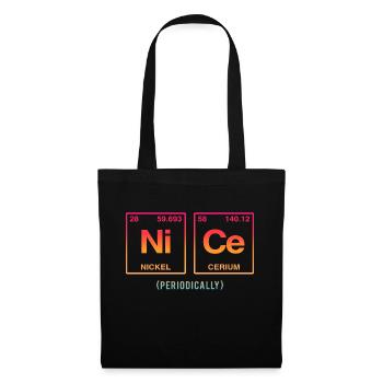 NICE with elements of the periodic table - Tote Bag - black - Front