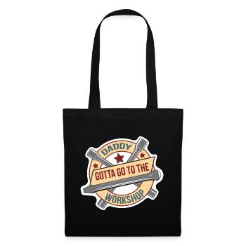 Cadeau de fête des pères pour papa pour la fête des hommes - Sac en tissu - noir - Devant