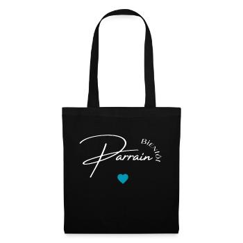 Bientôt parrain - Sac en tissu - noir - Devant