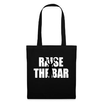 Raise the bar logo - Tote Bag - black - Front