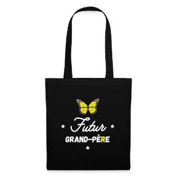Futur grand père - Sac en tissu - noir - Devant