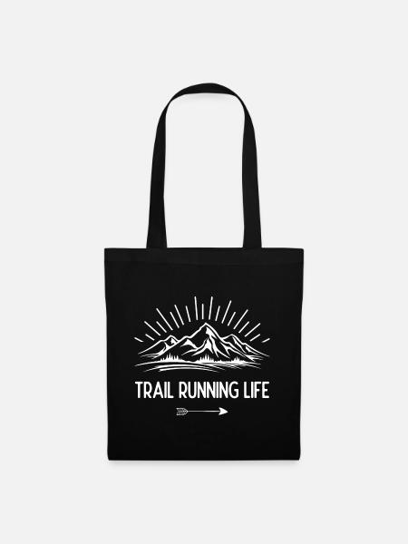 Trailrunning-Leben - Stoffbeutel - Schwarz