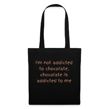I'm Not Addicted To Chocolate - Tote Bag - black - Front