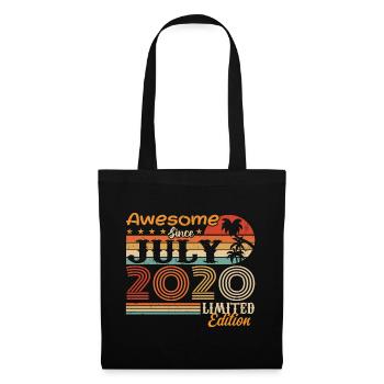 Juli 2020 Juli Geburtstagsgeschenk Juli 2020 - Stoffbeutel - Schwarz - Vorne
