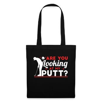Regardez-vous mon putt - Sac en tissu - noir - Devant