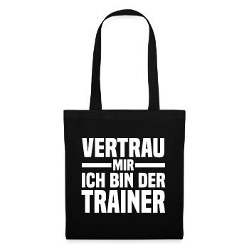 Sportmannschaft Trainer - Stoffbeutel - Schwarz - Vorne