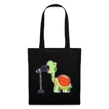 Chant Turtle Singer Microphone Chant - Sac en tissu - noir - Devant