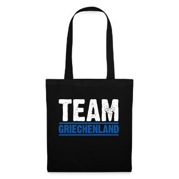 Griechen Grieche Griechenland - Stoffbeutel - Schwarz - Vorne