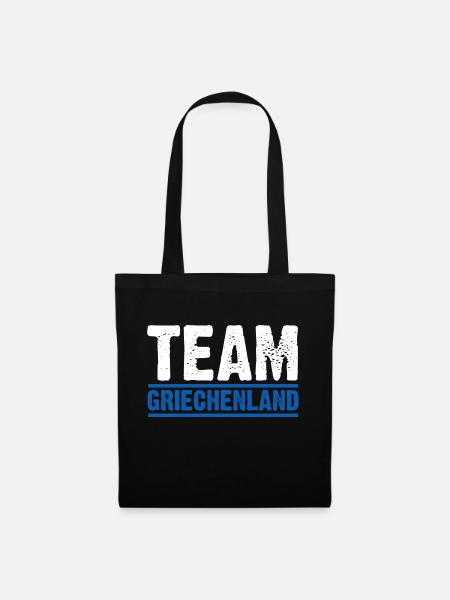Griechen Grieche Griechenland - Stoffbeutel - Schwarz