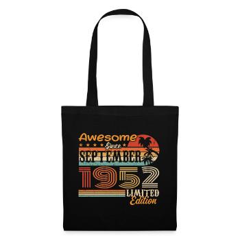 Septembre 1952 - Anniversaire 1952 Septembre - Sac en tissu - noir - Devant