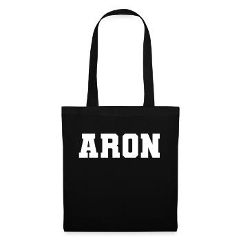 Name - Aron - Tote Bag - black - Front
