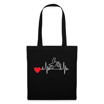 Motorcycle Motorcross Motorbike Fan Motorcyclist - Tote Bag - black - Front