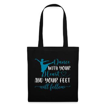 Danse avec ton cœur et tes pieds suivront 16 - Sac en tissu - noir - Devant