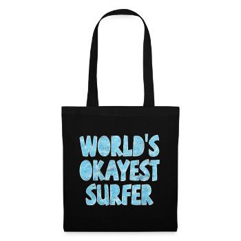 Le surfeur le plus correct du monde - Sac en tissu - noir - Devant