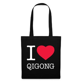 J’ADORE LE QIGONG - Sac en tissu - noir - Devant