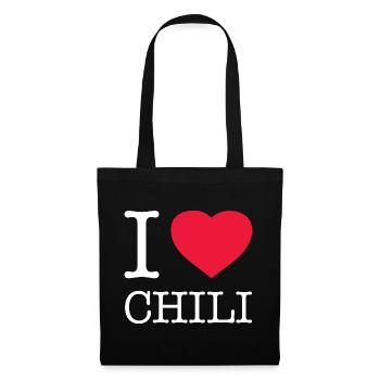 I LOVE CHILI - Tote Bag - black - Front