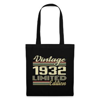Birthday 92 Years Vintage 1932 Gift 1932 - Tote Bag - black - Front