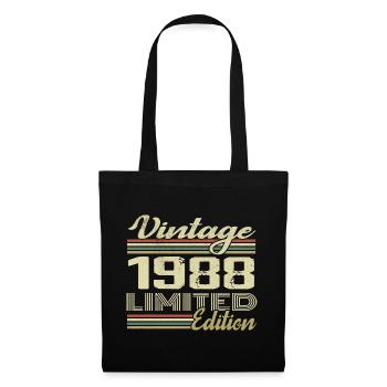 Anniversaire 36 Ans Millésime 1988 Cadeau 1988 - Sac en tissu - noir - Devant