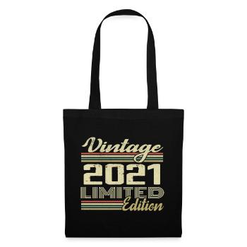 3 Year Anniversary Vintage 2021 Gift 2021 - Tote Bag - black - Front
